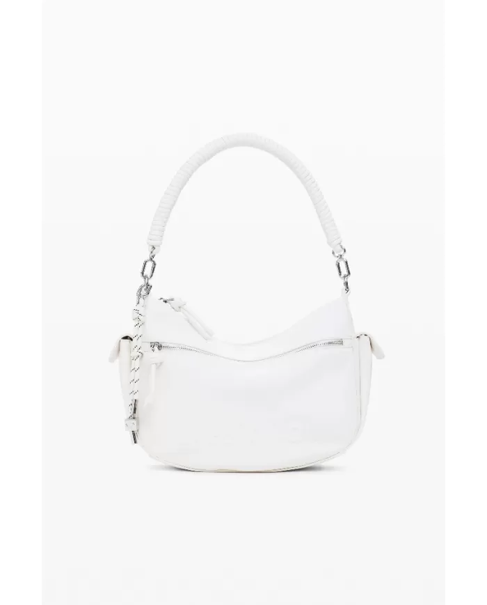 Desigual Borsa a tracolla logo Bianco