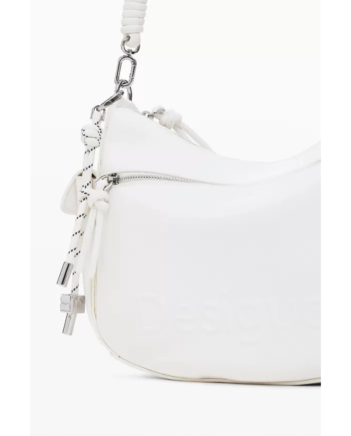 Desigual Borsa a tracolla logo Bianco