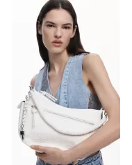 Desigual Borsa a tracolla logo Bianco