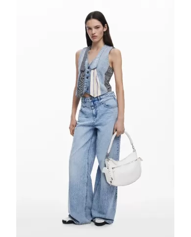 Desigual Borsa a tracolla logo Bianco