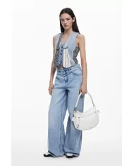 Desigual Borsa a tracolla logo Bianco