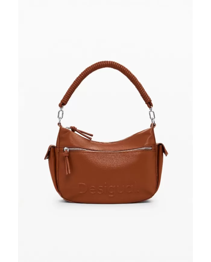 Desigual Borsa a tracolla logo Cuoio