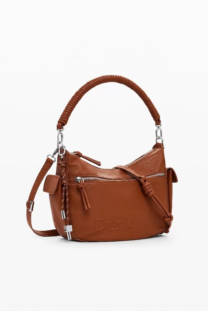 Desigual Borsa a tracolla logo Cuoio - Foto 3 di 8