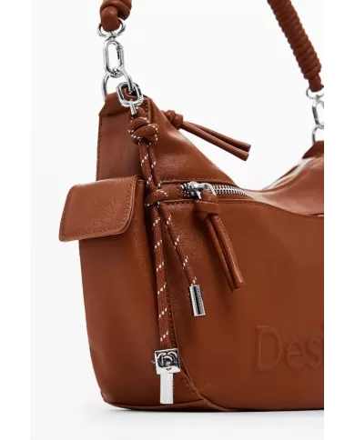 Desigual Borsa a tracolla logo Cuoio