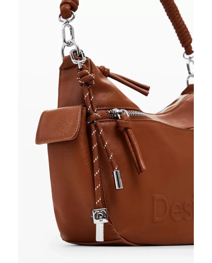 Desigual Borsa a tracolla logo Cuoio