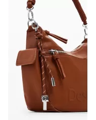 Desigual Borsa a tracolla logo Cuoio