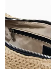Desigual Borsa tracolla in rafia Bianco