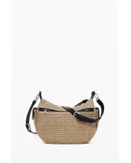 Desigual Borsa tracolla in rafia Bianco