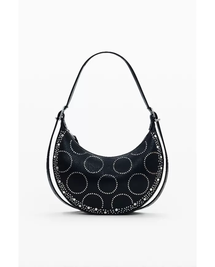 Desigual Borsa tracolla piccola borchie Nero
