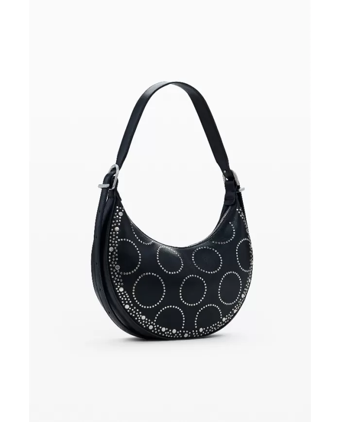 Desigual Borsa tracolla piccola borchie Nero
