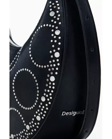 Desigual Borsa tracolla piccola borchie Nero