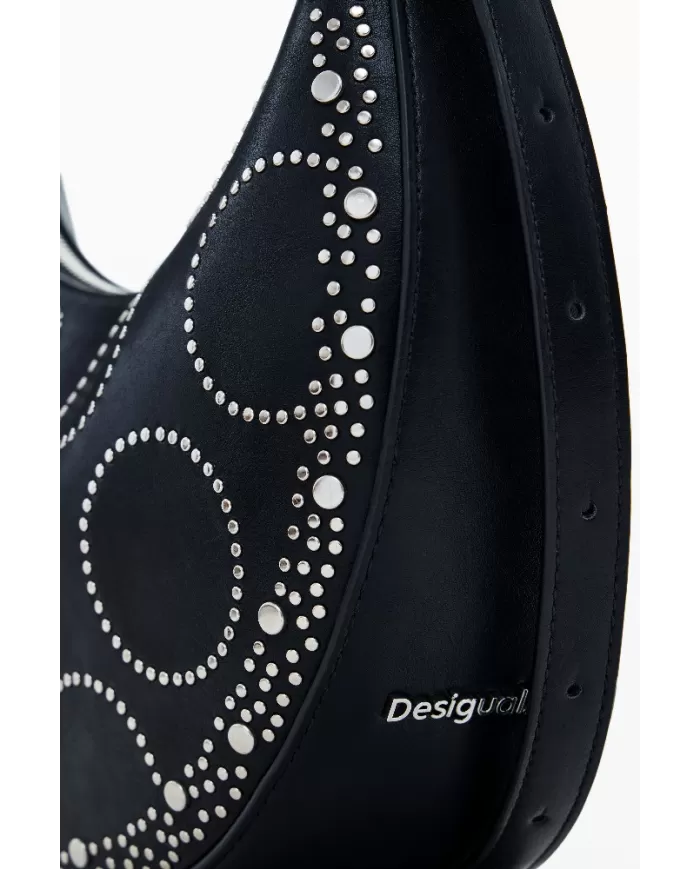 Desigual Borsa tracolla piccola borchie Nero