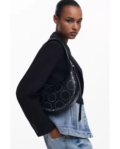 Desigual Borsa tracolla piccola borchie Nero