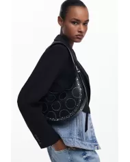 Desigual Borsa tracolla piccola borchie Nero