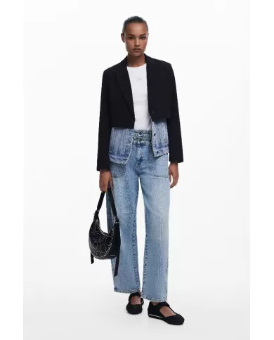 Desigual Borsa tracolla piccola borchie Nero