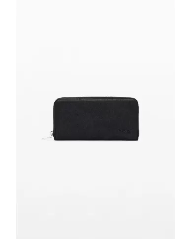 Desigual Portafoglio donna con zip Nero