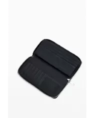 Desigual Portafoglio donna con zip Nero