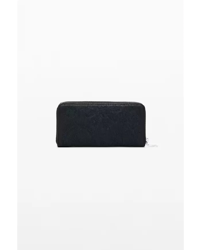 Desigual Portafoglio donna con zip Nero