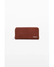 Desigual Portafoglio donna con zip Cuoio