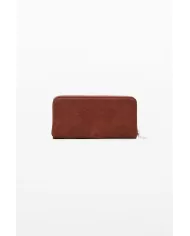 Desigual Portafoglio donna con zip Cuoio