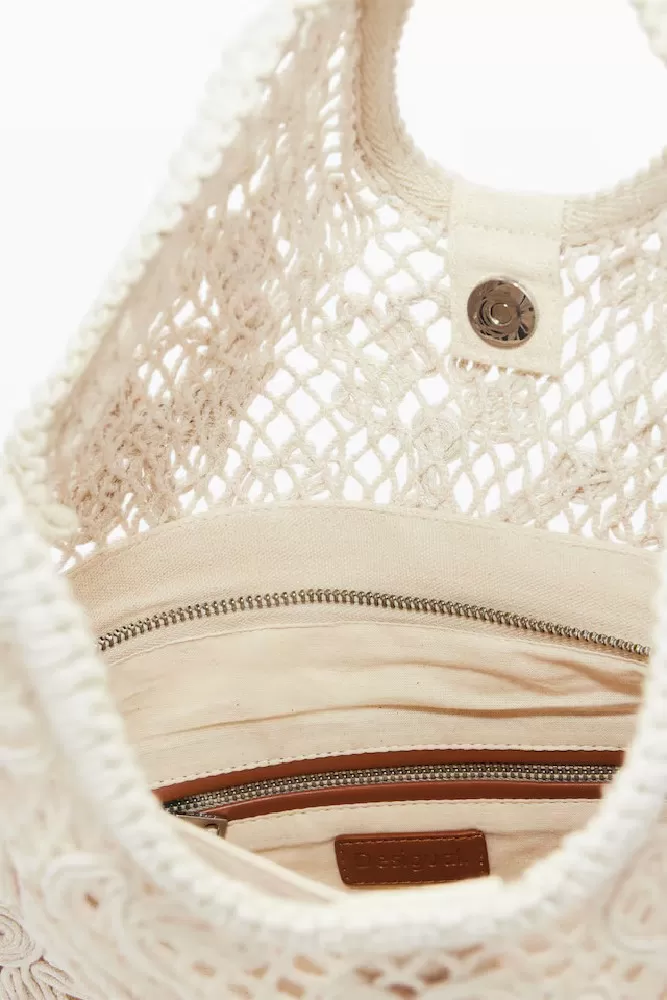 Desigual Borsa crochet Bianco - Foto 4 di 7
