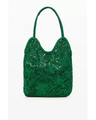 Desigual Borsa crochet Verde