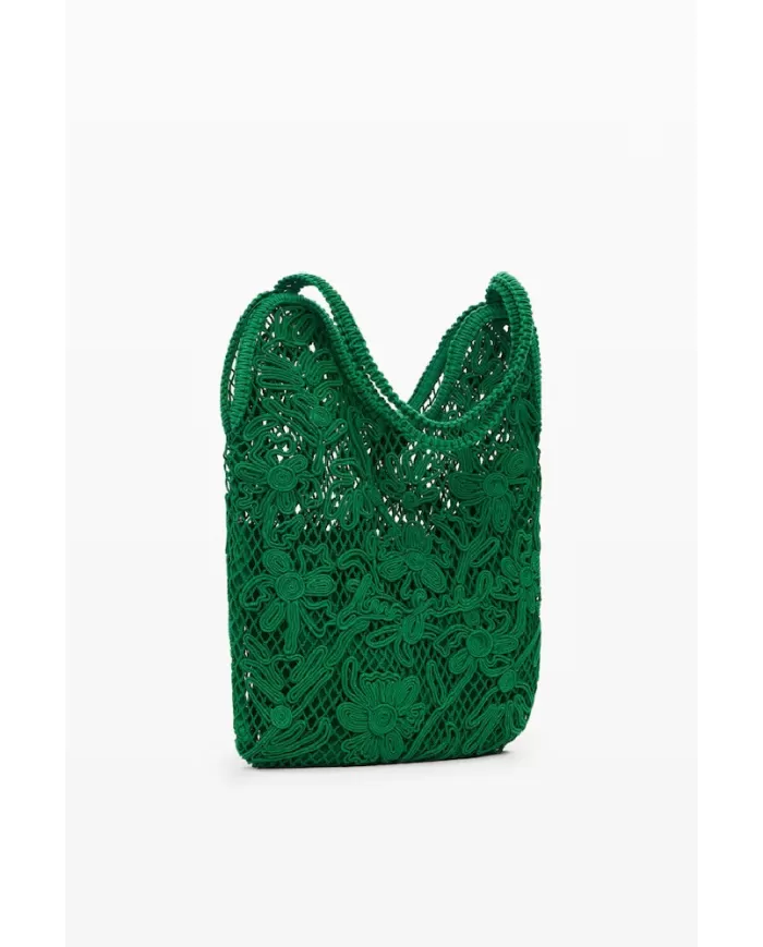 Desigual Borsa crochet Verde