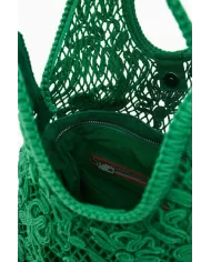 Desigual Borsa crochet Verde