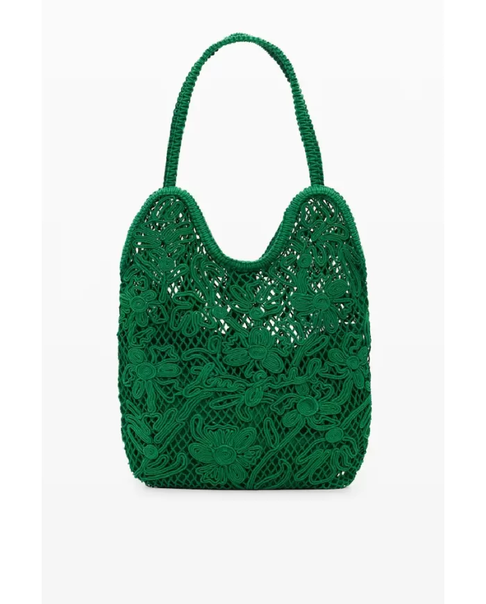 Desigual Borsa crochet Verde