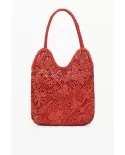 Desigual Borsa crochet Arancio