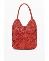 Desigual Borsa crochet Arancio