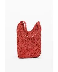 Desigual Borsa crochet Arancio