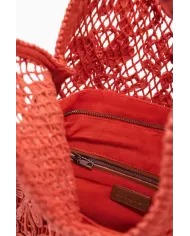 Desigual Borsa crochet Arancio