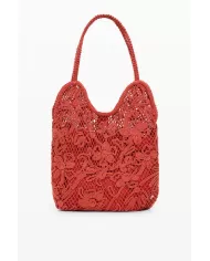 Desigual Borsa crochet Arancio