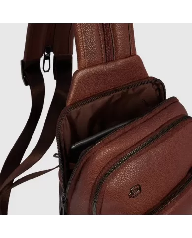 Piquadro Monospalla zaino Cronus Marrone