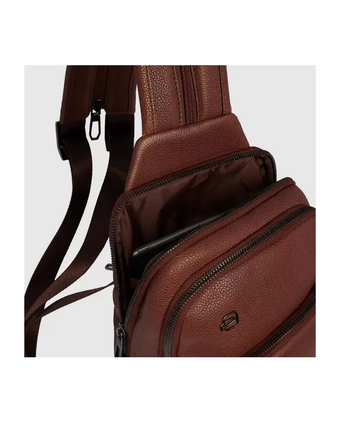 Piquadro Monospalla zaino Cronus Marrone