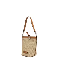 Gianni Chiarini Borsa secchiello in paglia Vanessa Beige