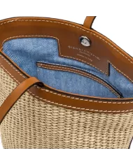 Gianni Chiarini Borsa secchiello in paglia Vanessa Beige