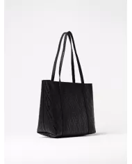 Armani Exchange Shopping bag logata Nero