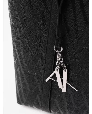 Armani Exchange Shopping bag logata Nero