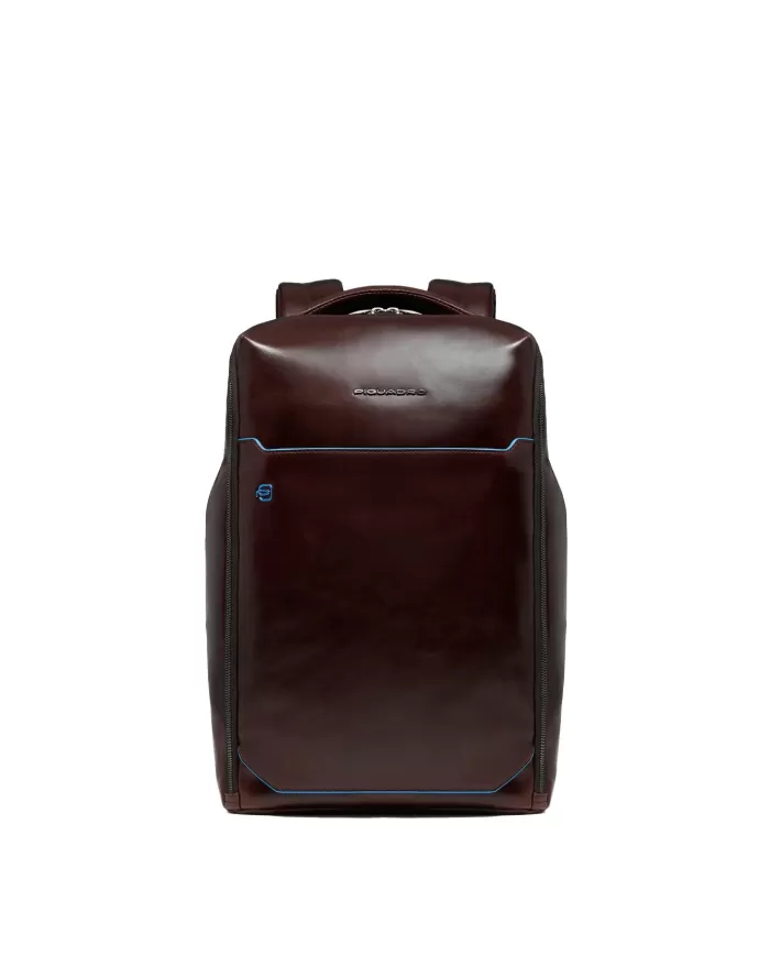 Piquadro Zaino porta pc 14" Blue square Mogano