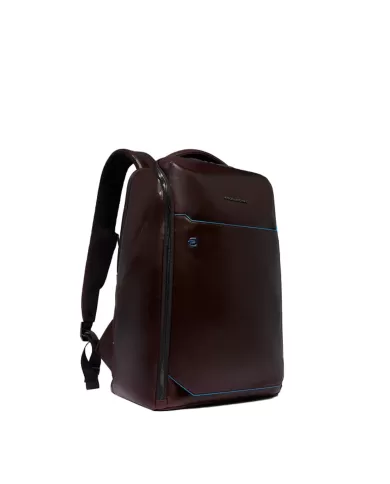 Piquadro Zaino porta pc 14" Blue square Mogano