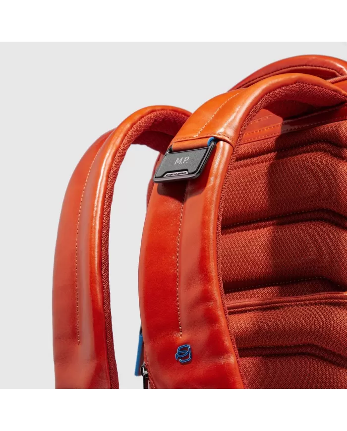 Piquadro Zaino porta pc 14" Blue square Mogano