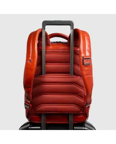 Piquadro Zaino porta pc 14" Blue square Mogano