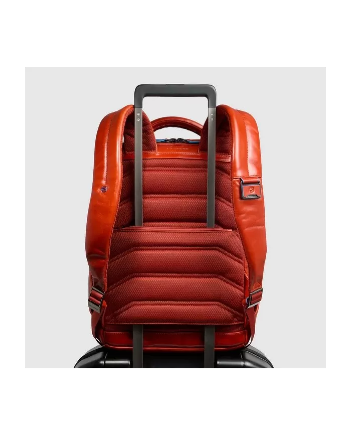 Piquadro Zaino porta pc 14" Blue square Mogano