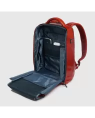 Piquadro Zaino porta pc 14" Blue square Mogano