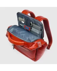 Piquadro Zaino porta pc 14" Blue square Mogano