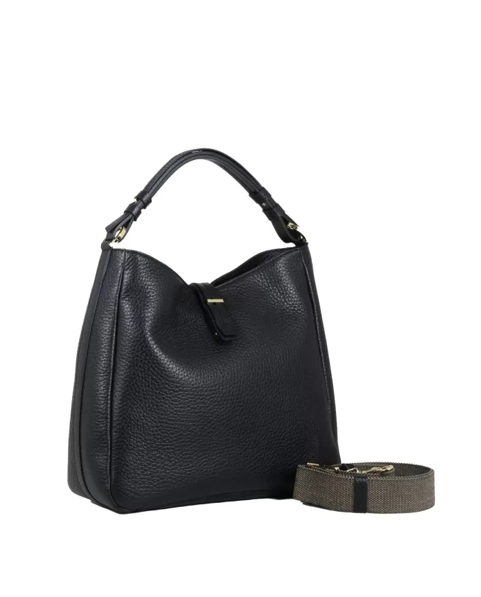 Loristella Borsa a tracolla in pelle Cecilia Nero