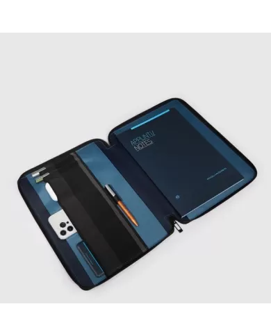 Piquadro Porta blocco in tessuto Wollem Blu