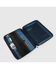 Piquadro Porta blocco in tessuto Wollem Blu